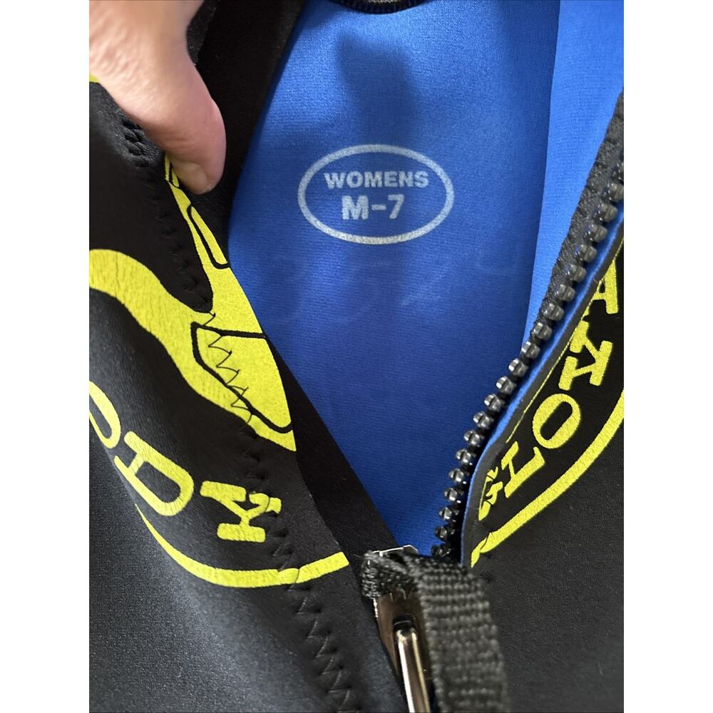 Body Glove Womens M-7 Wetsuit Springsuit Black Blue Short Sleeve Density Logo - Picture 8 of 8